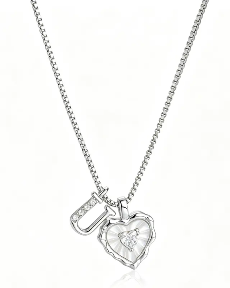 A–Z Mikropave Bokstavspendel Halsband
