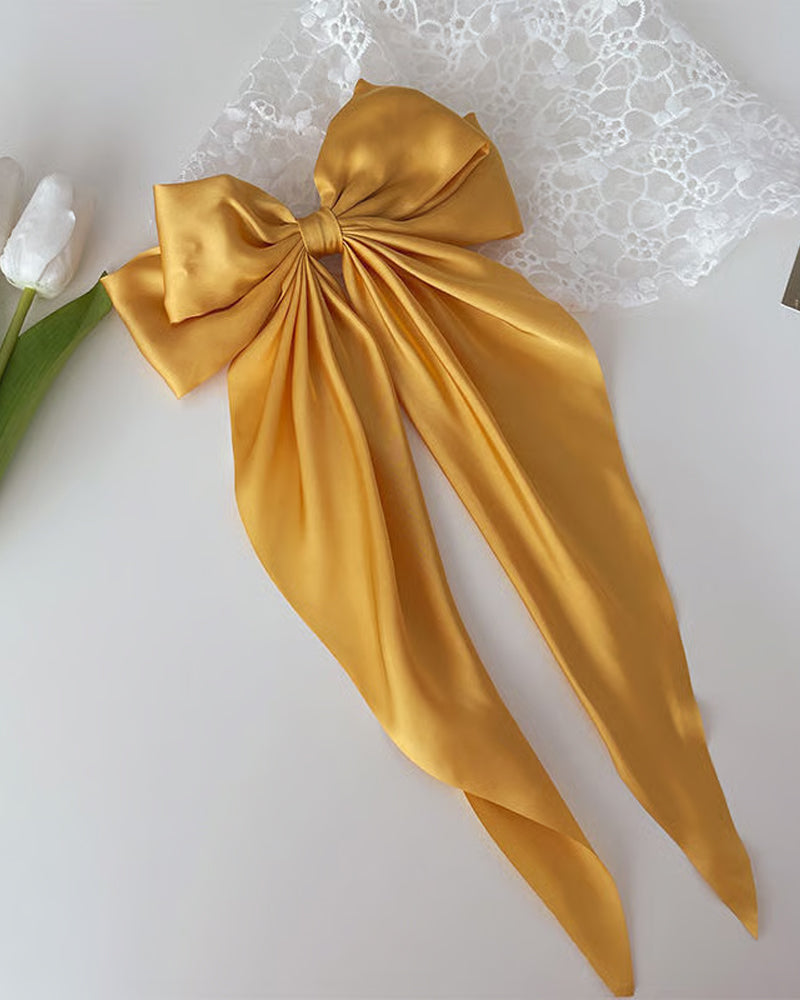 🔥 Stor Rosett Hårklämma För Kvinnor – Bröllop & Vardag Hästsvans Accessoar Med Lång Svans