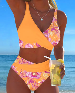 Bikini Blommig Tryck Sexig