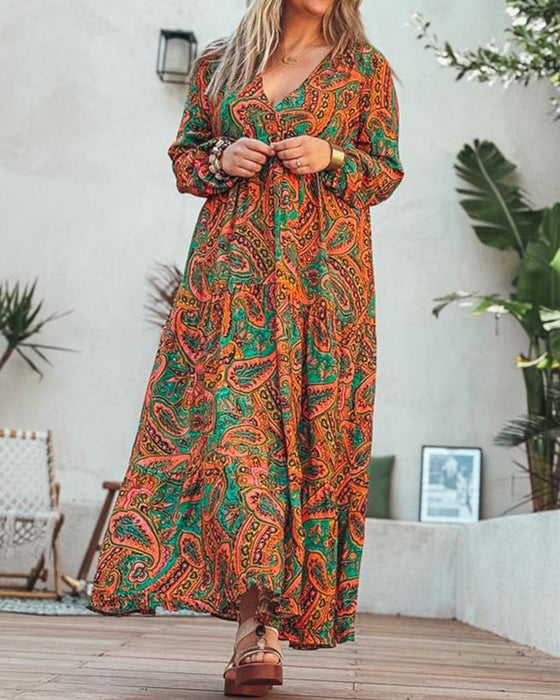 Klänning Bohemisk Stil Lång