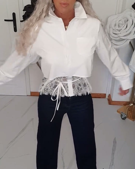 Skjorta Modern Enfärgad
