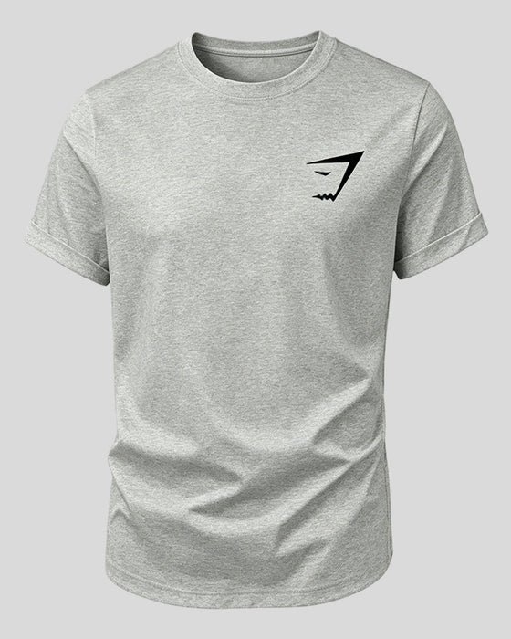 Avslappnad T-Shirt Rundhalsad, Kortsärmad