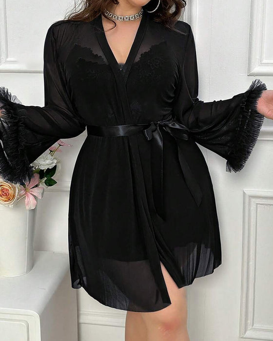 Sexig Spets Nattdräkt Hängsel Dräkt