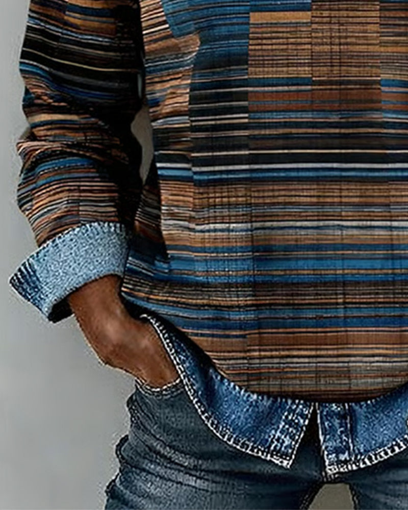 Topp Denim Patchwork Rand Vintage