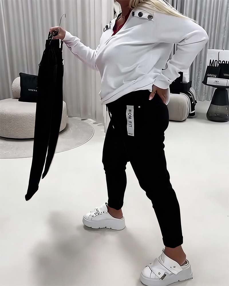 Byxor Modell Stretch Dragkedja