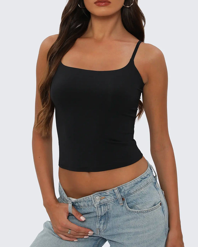 Cami Top Solid Casual