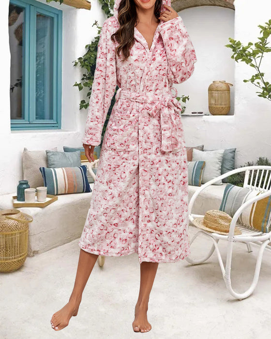 Flanell Rock Med Leopardtryck Och Elegant Egenskaper