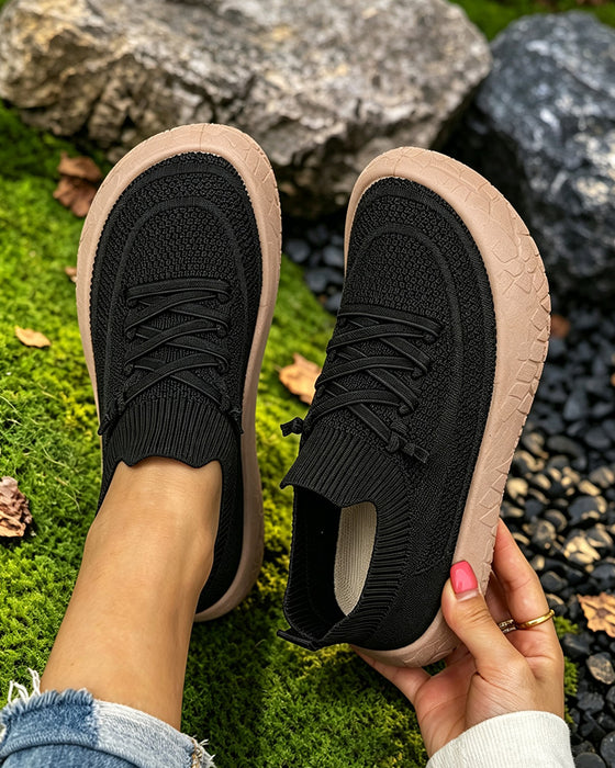 Platt Gående Sneakers Komfort
