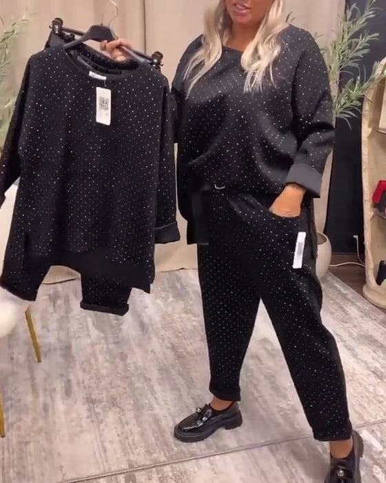 Kostym Med Rund Hals Temperament Fritid