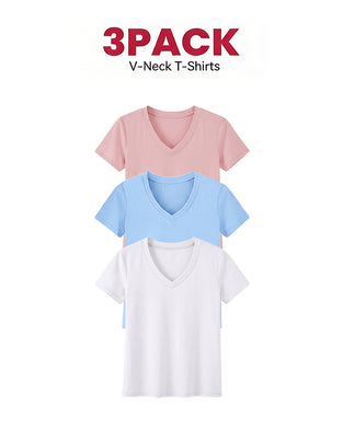 1/3-Pack Bekväma Basic T-Shirts För Kvinnor