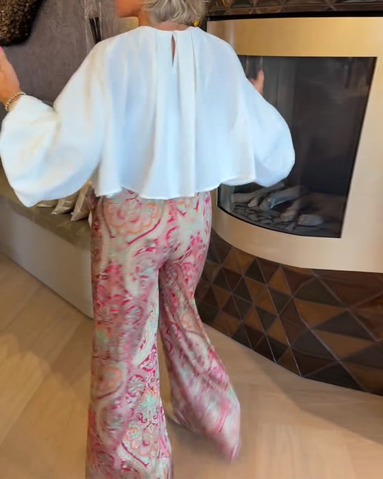 Blouse Fransk Puffärm Kort