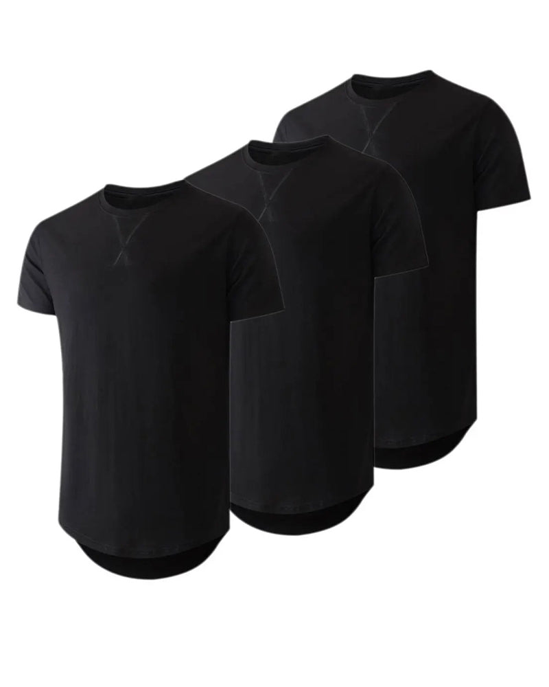 HERRE T-SHIRT ENFÄRGAD KORTHULSA