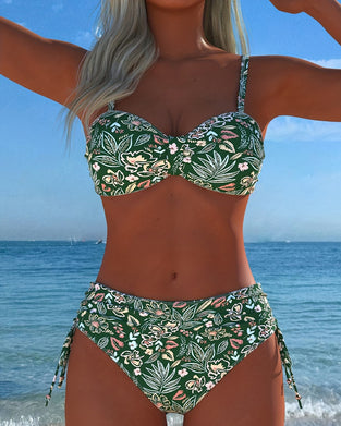 Bikini Blomma-Delad String