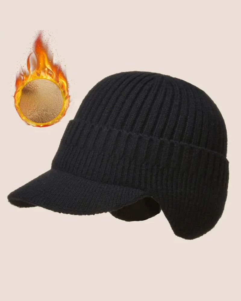 Hatt Utomhus Ridning Elastisk Varm Öronskydd Stickad