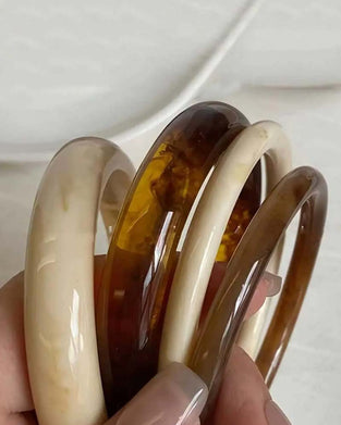 Vintage Harts Amber Akryl Armband Set