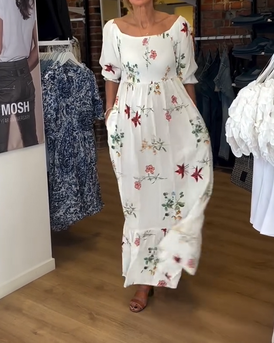 länning Bred Krage Tryckt