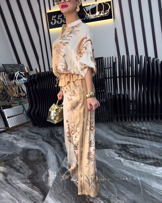 Kostym med Vida Ben Temperament Ståkrage Dragkedja