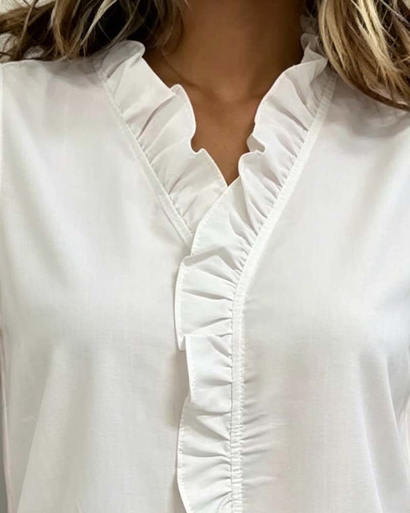 Tank Top Ruffle Ärmlös
