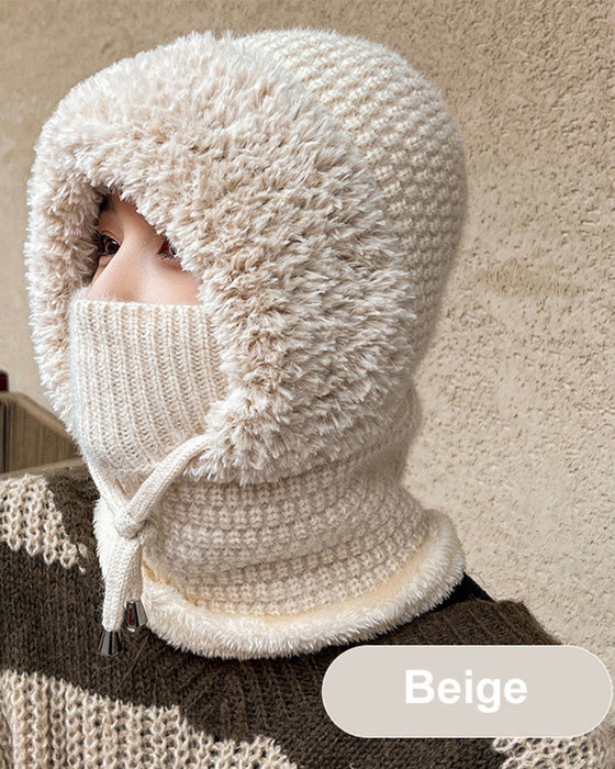 Vindtät Outdemössa Och Halsduk För Kvinnor