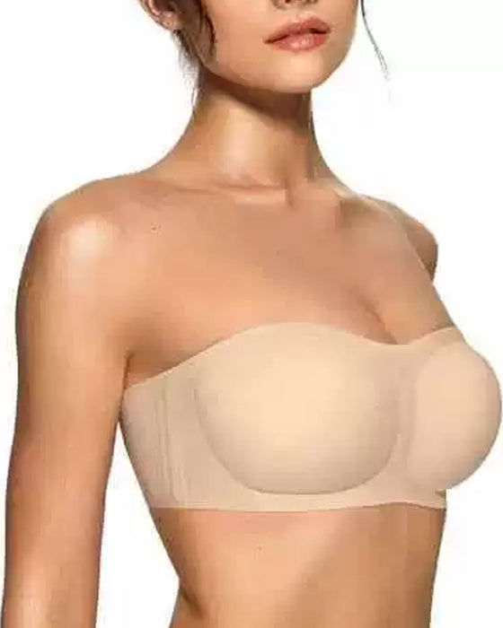 Bh Axelbandslös Enfärgad Push-Up