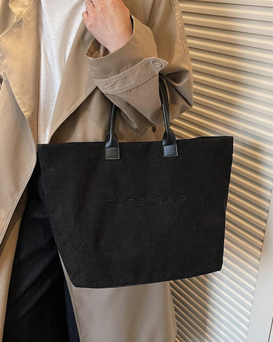 Väska Bokstavstryck Tote