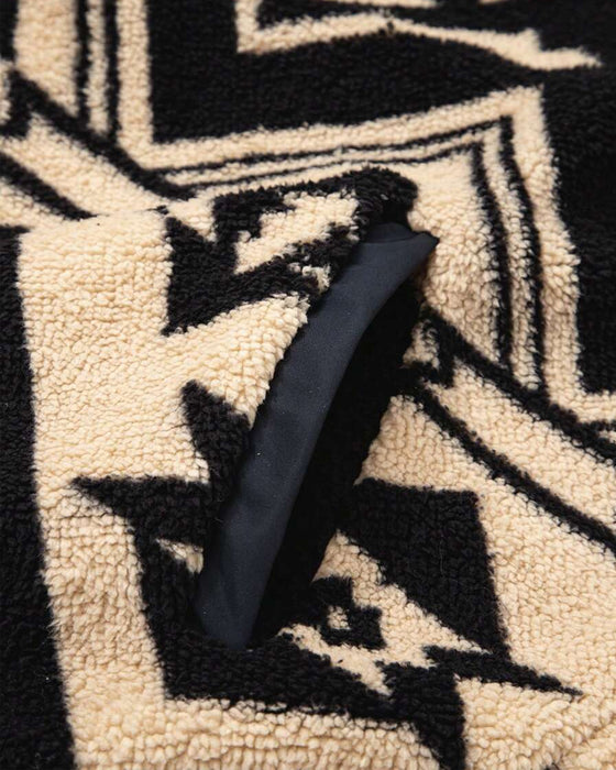 Tröja Knapp Går Ner Ficka Retro