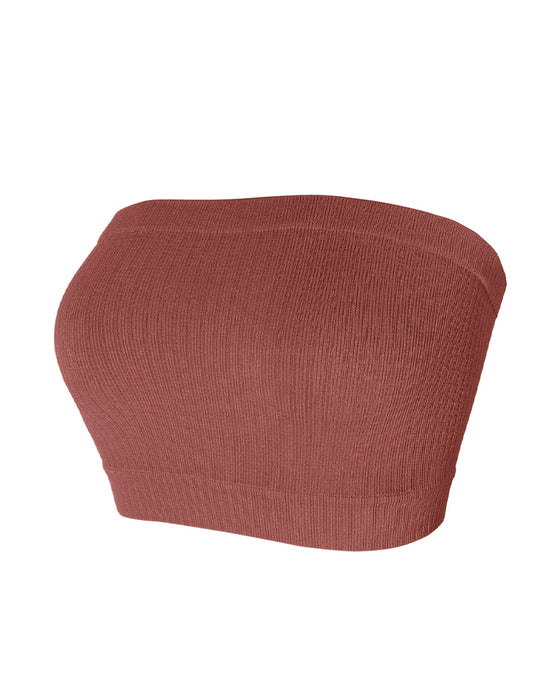 Lingeri Axelbandslös Enfärgad Bandeau