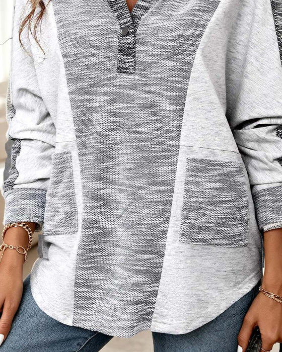 Hoodie Lång Ärm Casual