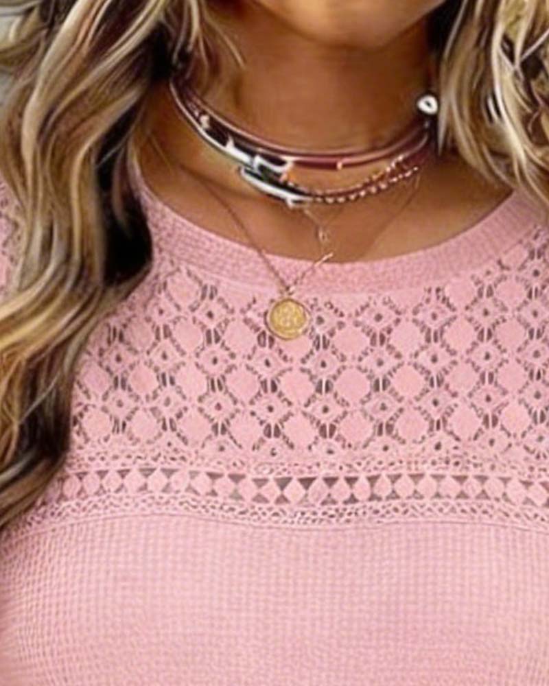 Klänning Söt Spets Lapptäcke