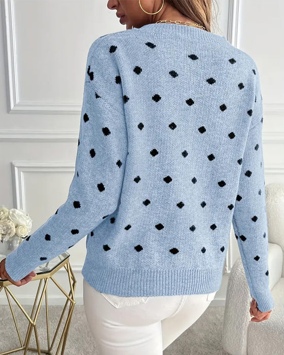 Pullover Rundhals Långärmad