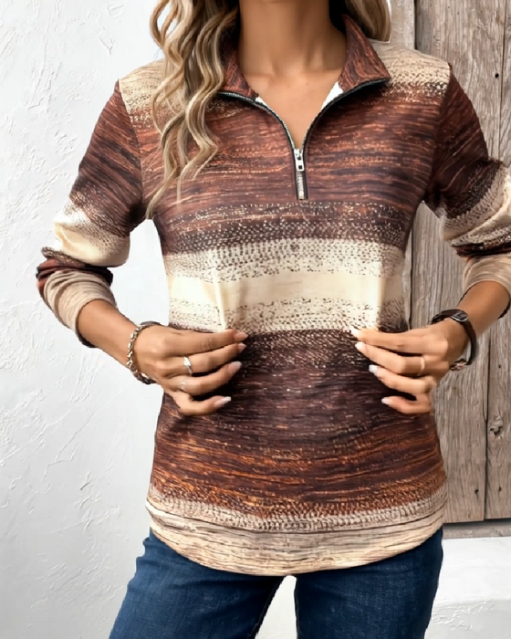 Luvtröja Ståkrage Halvblåsare Gradient