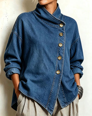 Kappa Diagonal Knapp Ståkrage Denim