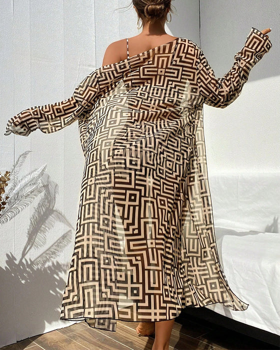 Baddräkt Hög Midja Tredelad