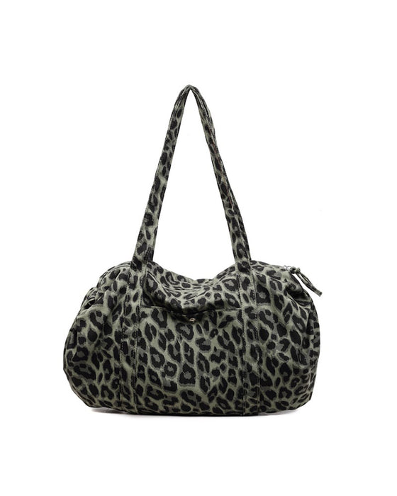 Väska Stor Kapacitet Leopard Tryck Tote