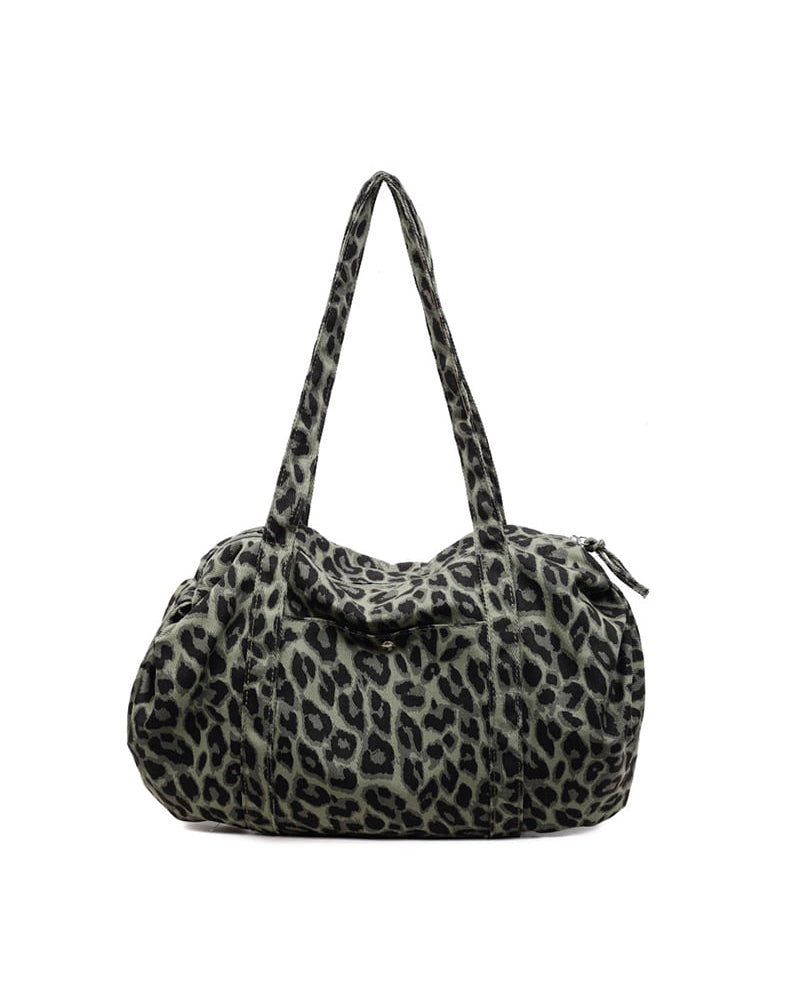Väska Stor Kapacitet Leopard Tryck Tote