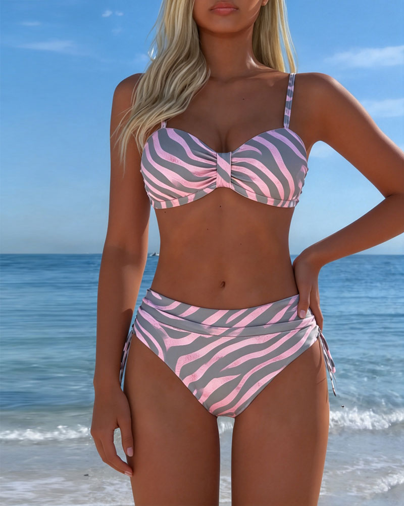 Bikini Zebra Tryck Bralette