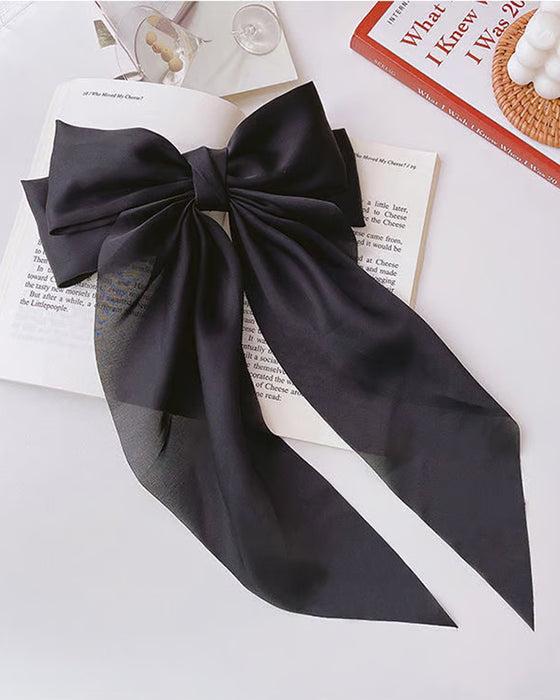 🔥 Stor Rosett Hårklämma För Kvinnor – Bröllop & Vardag Hästsvans Accessoar Med Lång Svans