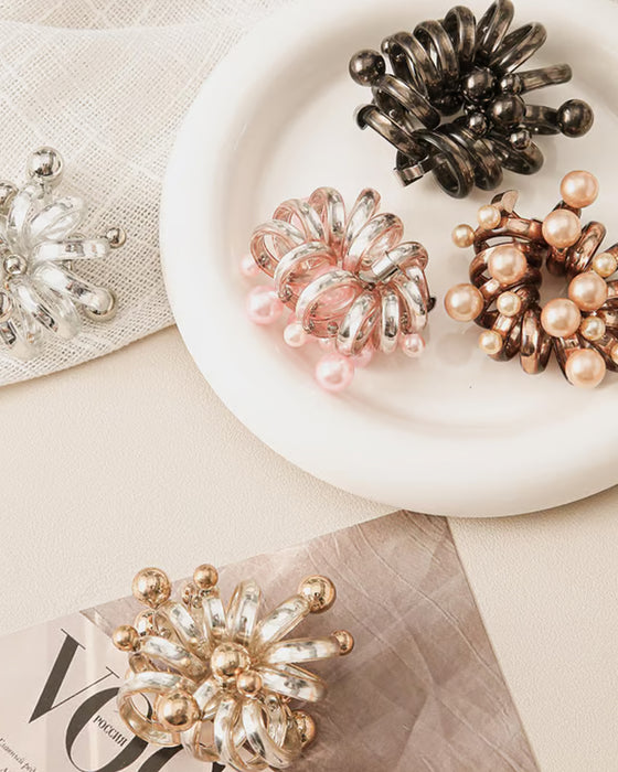 Ingen Skada Mjuk Elastisk Spiralförband För Hår