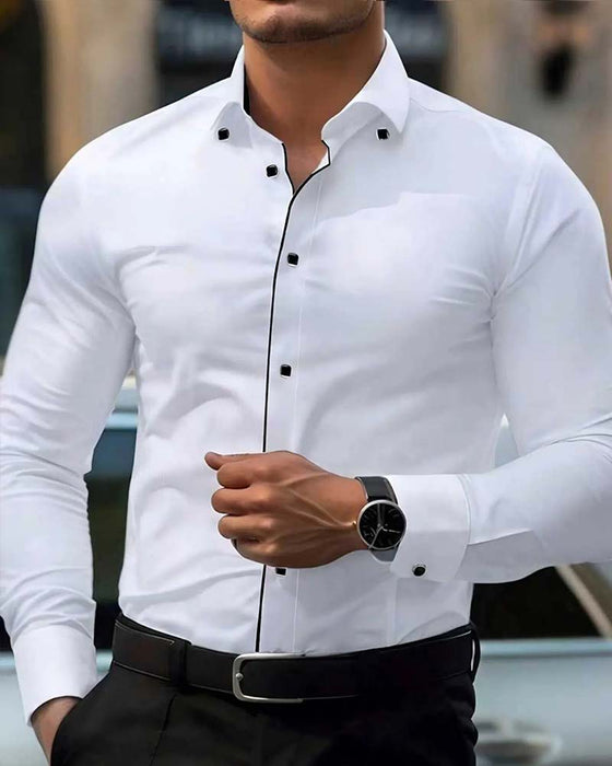 Skjorta Business Slim-Fit Långärmad