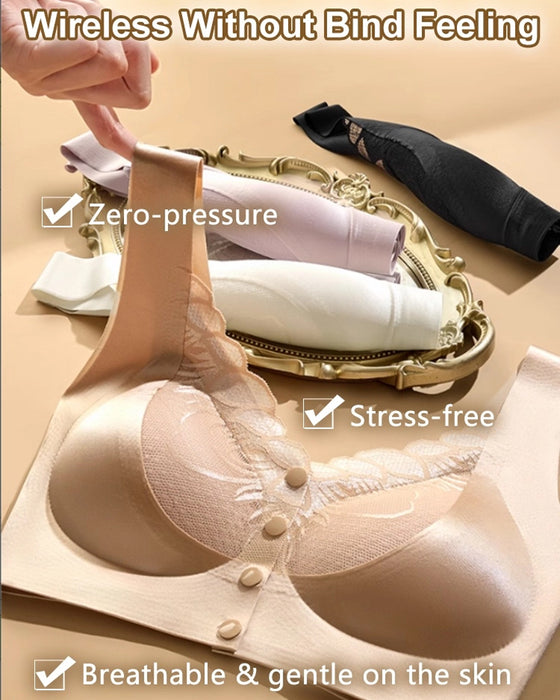 Bh Framknäppning Satäng Spets