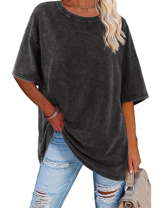 T-Tröja Loose Fit Casual Kortärmad