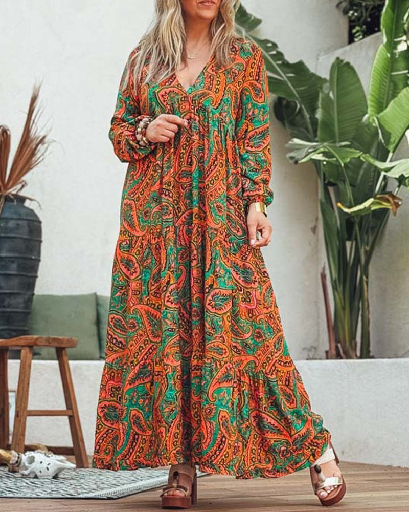 Klänning Bohemisk Stil Lång