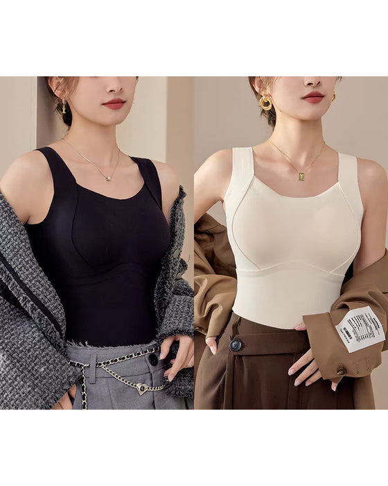 Bra Kvinnors Termiska Tank Toppar Med Inbyggd