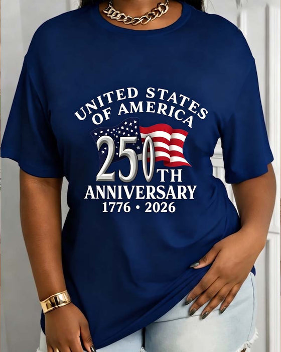 T-Shirt Jubileum Tryckt Kortärmad
