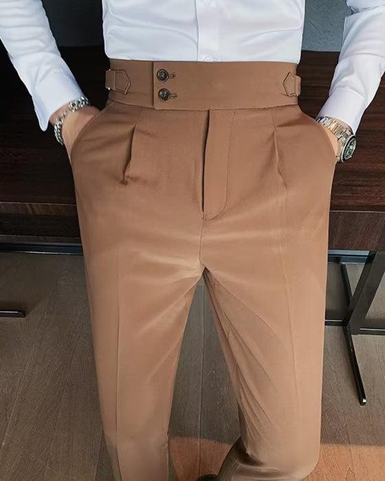 Herr Byxa Ficka Enfärgad Casual Klänning