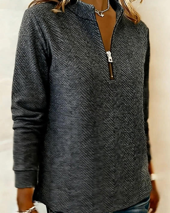 Tröja Ståkrage Bländare Avslappnad