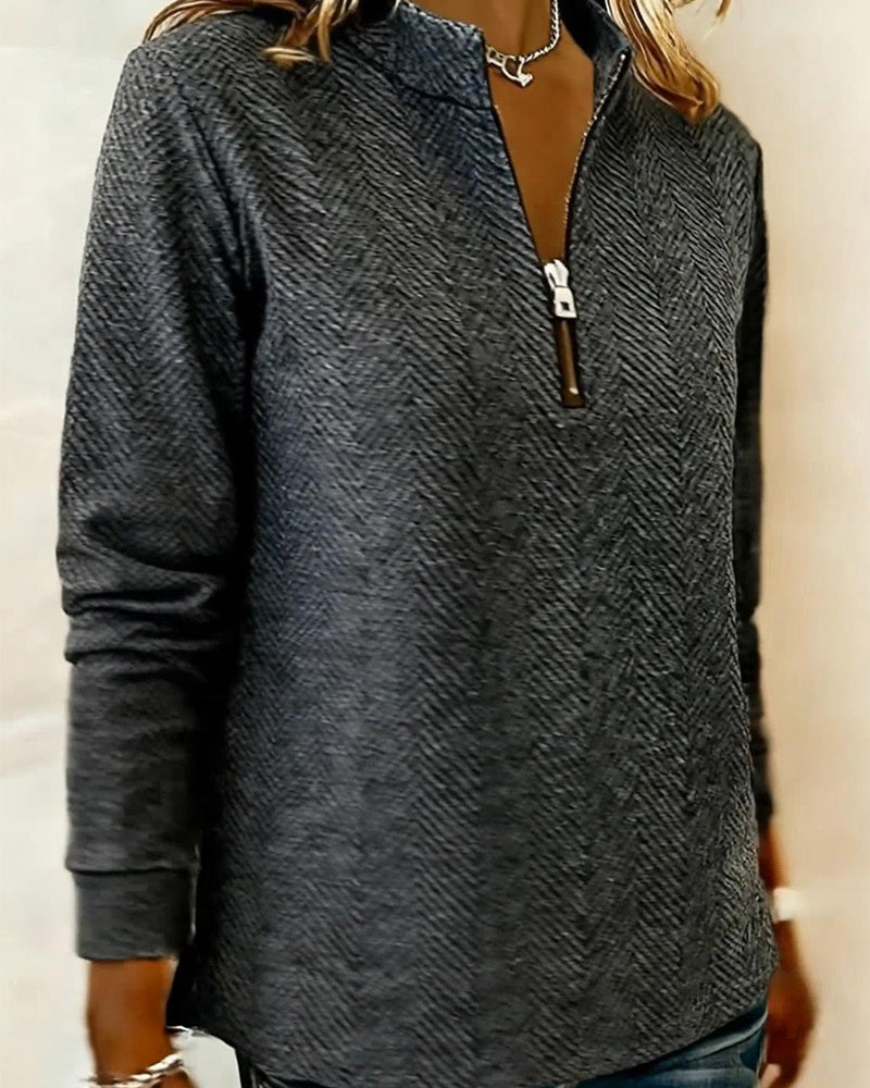 Tröja Ståkrage Bländare Avslappnad