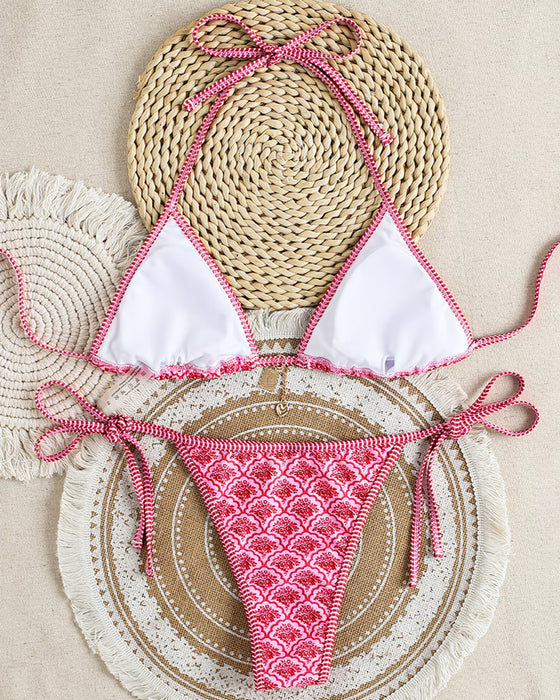 Bikini Sexig Rombus Mönster