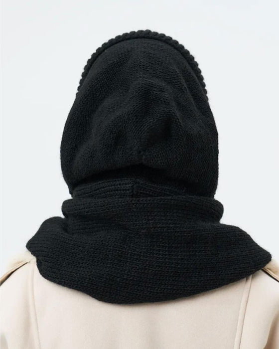 Grossist Enfärgad Stickad Huvscarf