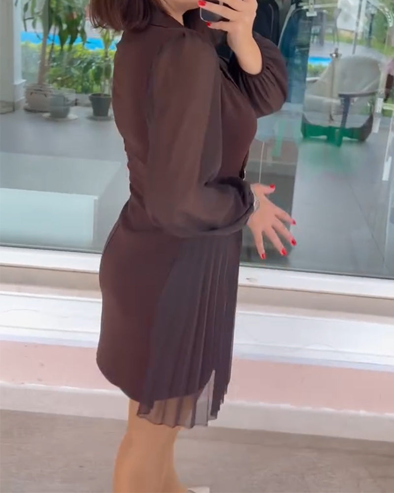 Klänning Lyktärm Chiffong Lappverk Kostym